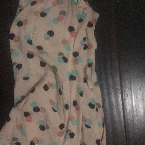 NORDSTROM  pink romper with polka dots and POCKETS - Picture 3 of 3